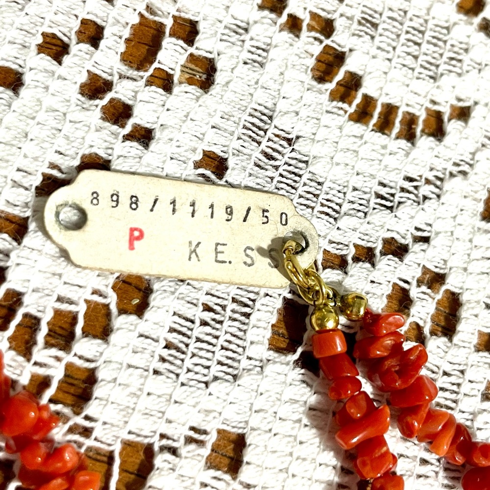 Vintage Natural Red Branch Coral Necklace - Picture 7 of 11
